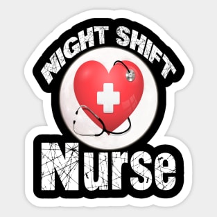 night shift nurse  funny nurse Sticker